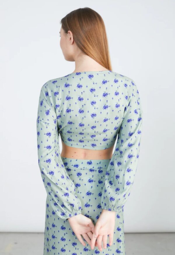 crop top λουλούδια