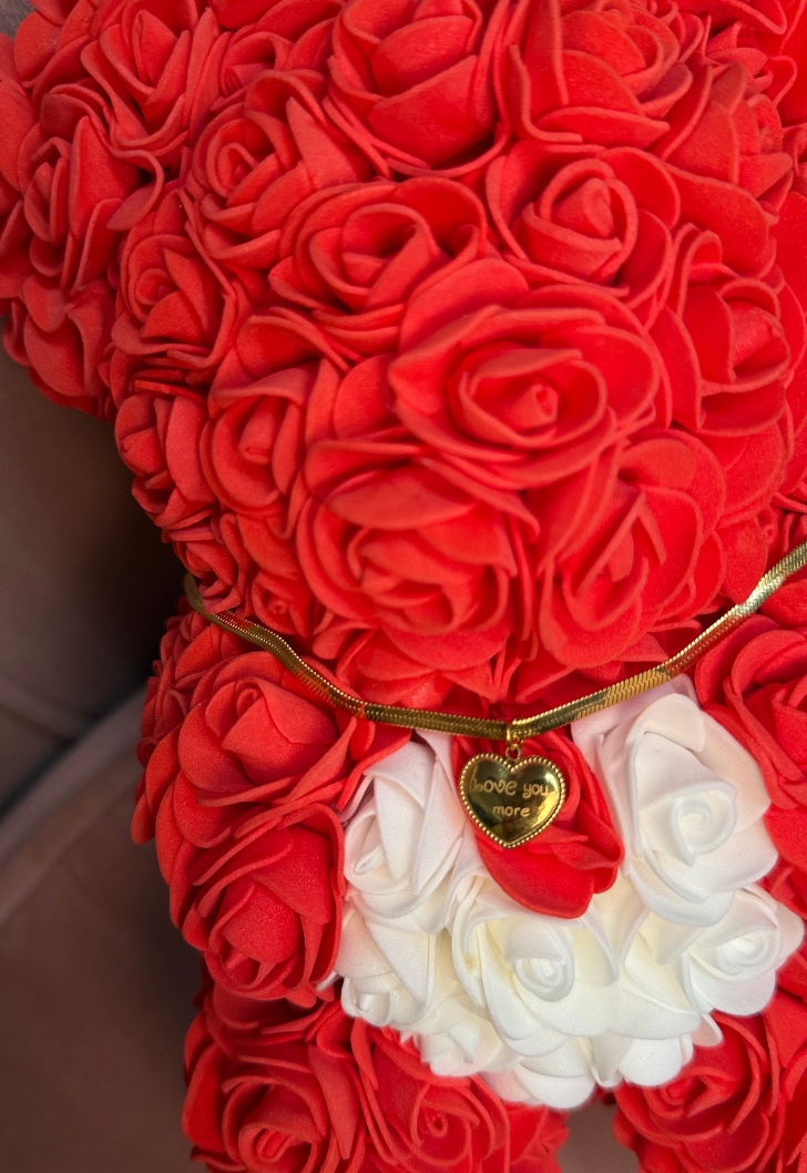 αρκουδάκι με κολιέ