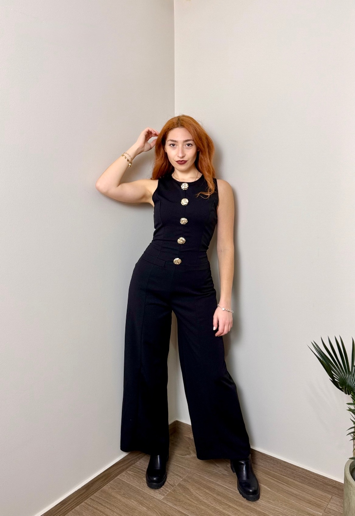 ολόσωμη φόρμα μαύρη