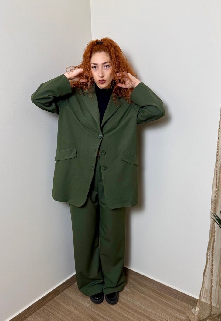 σακάκι overisized πράσινο
