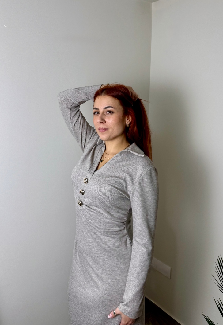 πλεκτό φόρεμα καθημερινό