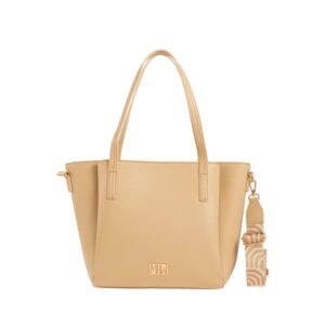 τσάντα μπεζ μεγάλη