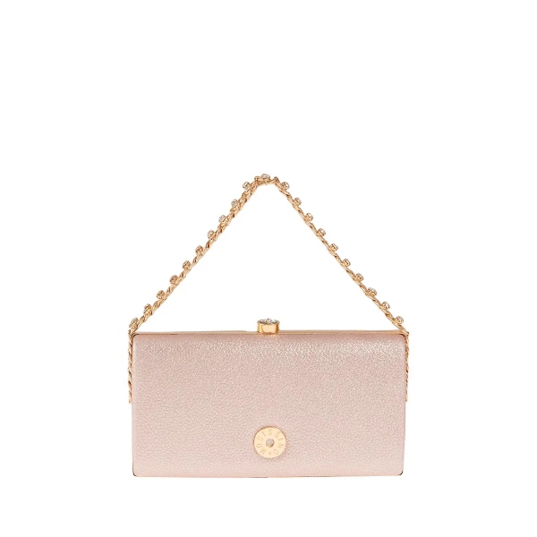 τσαντάκι αμπιγιέ ροζ χρυσό