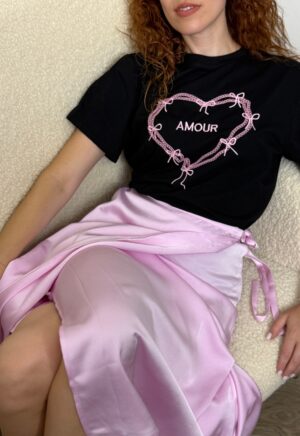 μαύρο βαμβακερό t shirt